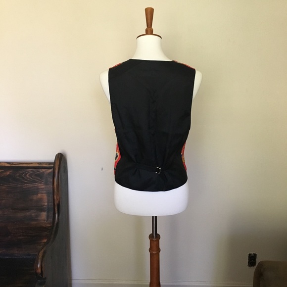 🎉 JH Collectibles Vintage Pocket Watch Pattern Vest - Picture 6 of 8